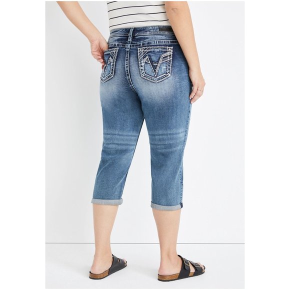 Vigoss Jeans 64 Heritage Fit Capri Jeans Sz 8 Womens Plus Poshmark